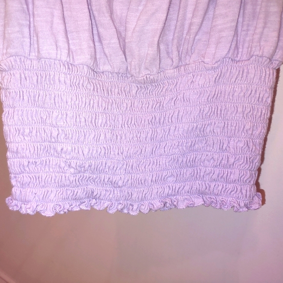 Smocked Cap Sleeve Crop Top - Picture 8 of 10
